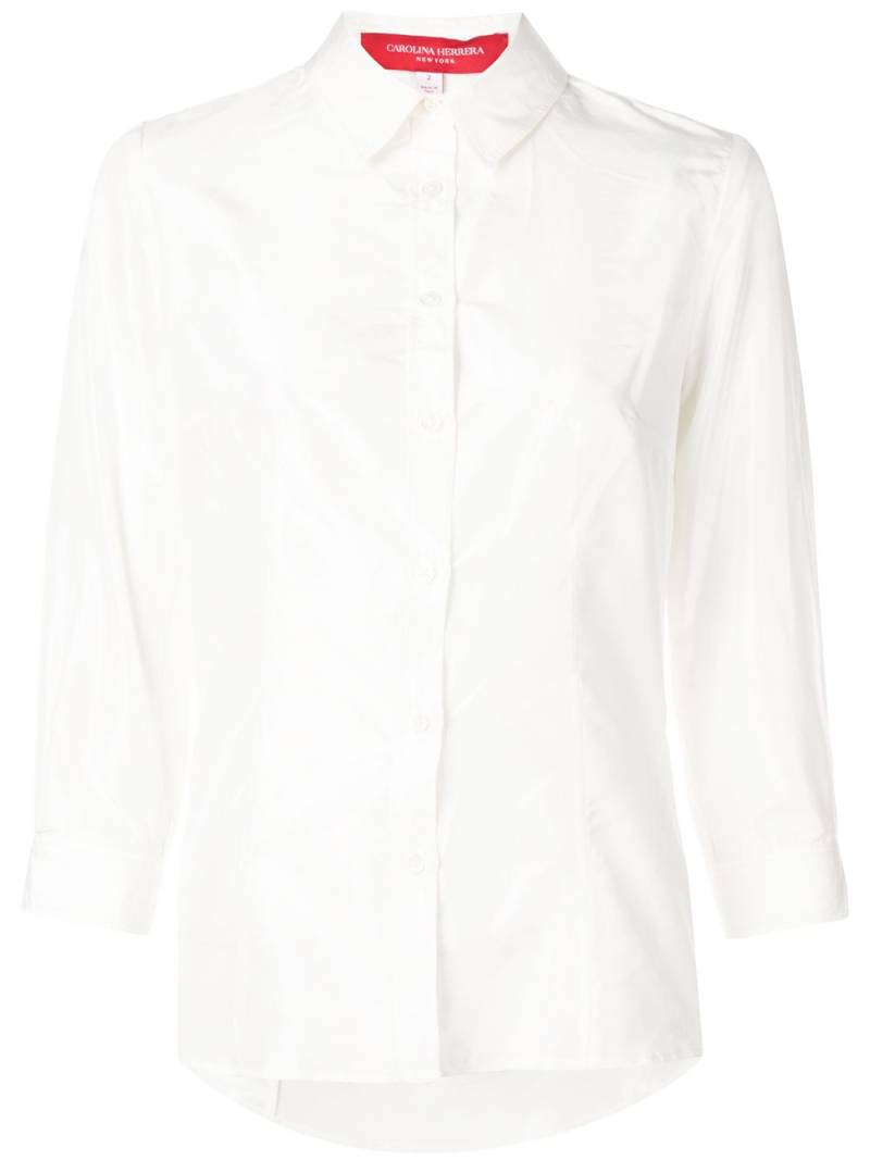 Carolina Herrera three-quarter sleeve shirt - White von Carolina Herrera