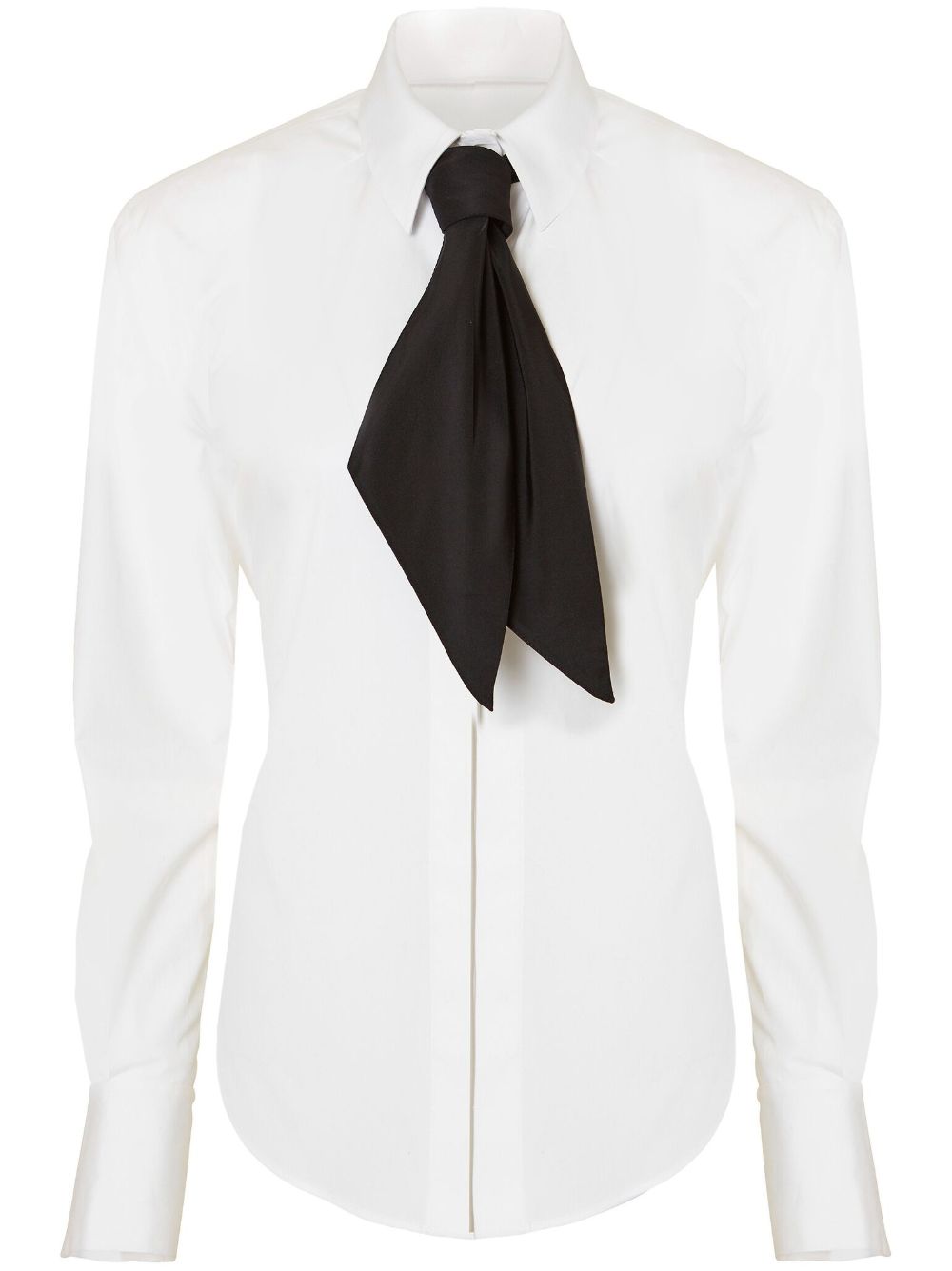 Carolina Herrera tie-detail gathered shirt - White von Carolina Herrera