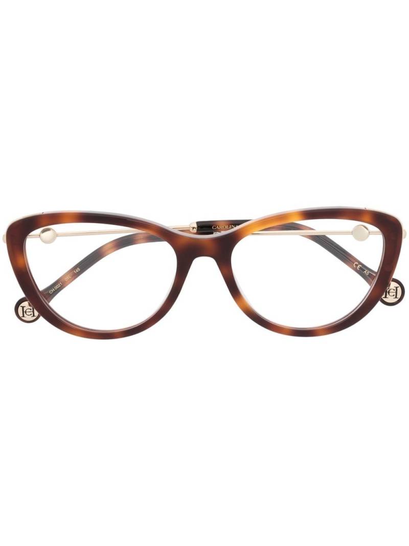 Carolina Herrera tortoiseshell cat-eye optical glasses - Brown von Carolina Herrera