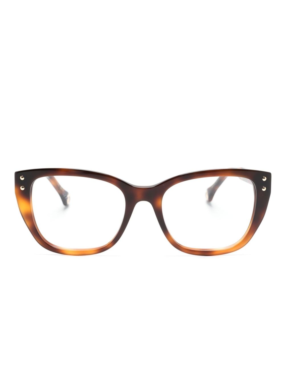 Carolina Herrera tortoiseshell square-frame glasses - Brown von Carolina Herrera