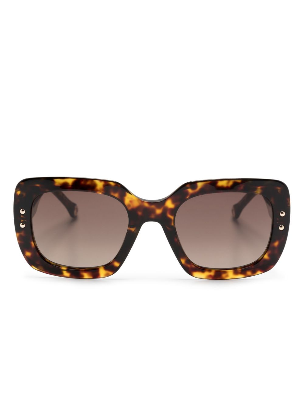 Carolina Herrera tortoiseshell square-frame sunglasses - Brown von Carolina Herrera