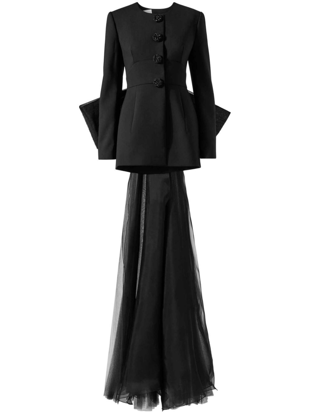 Carolina Herrera tulle bow-embellished jacket - Black von Carolina Herrera