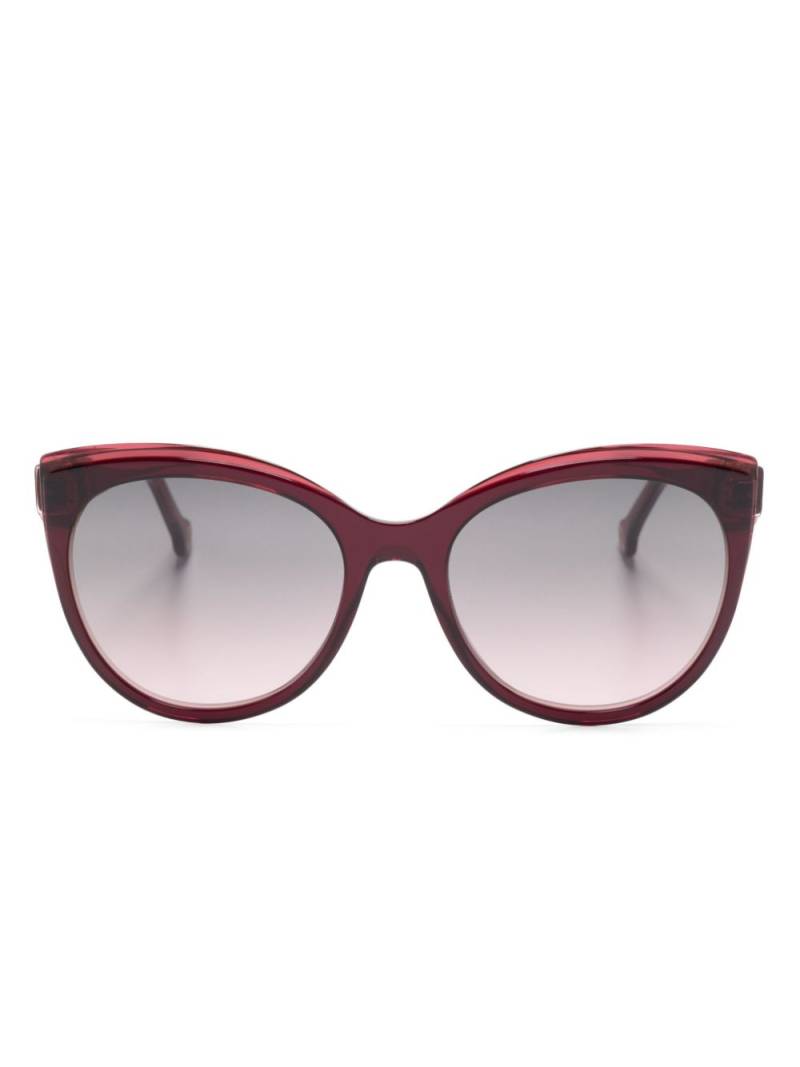 Carolina Herrera two-tone cat-eye frame sunglasses - Red von Carolina Herrera