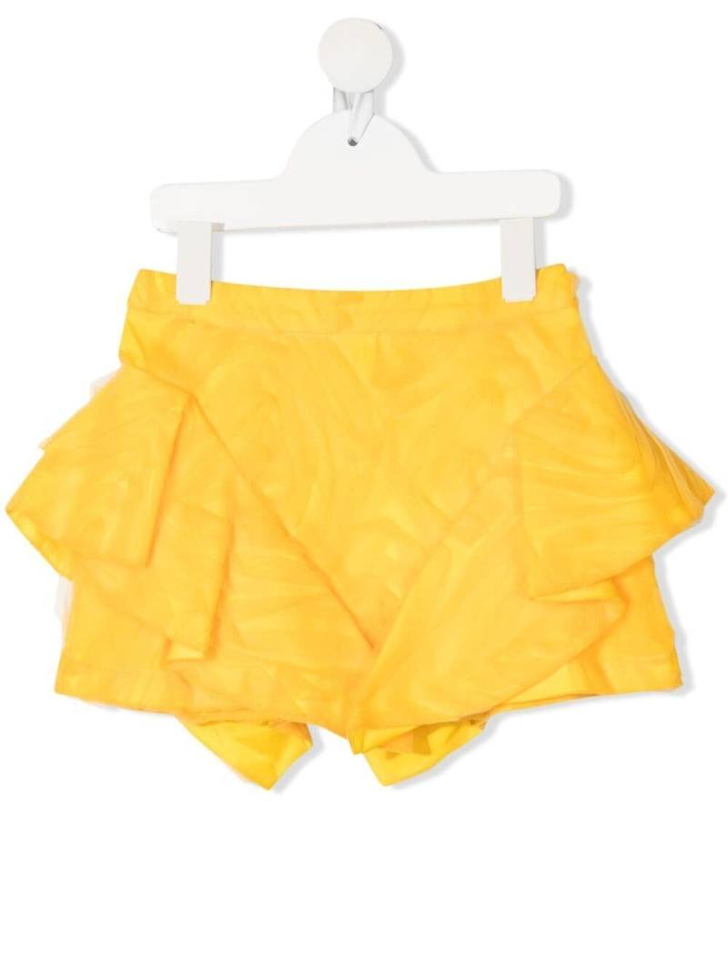 Caroline Bosmans asymmetric tulle mini skirt - Yellow von Caroline Bosmans