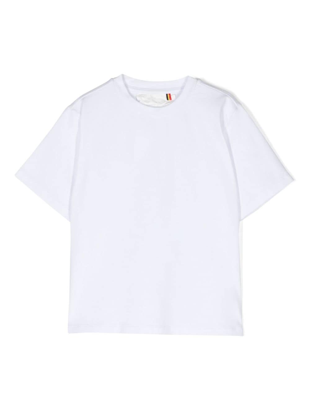 Caroline Bosmans draped-panel cotton T-shirt - White von Caroline Bosmans