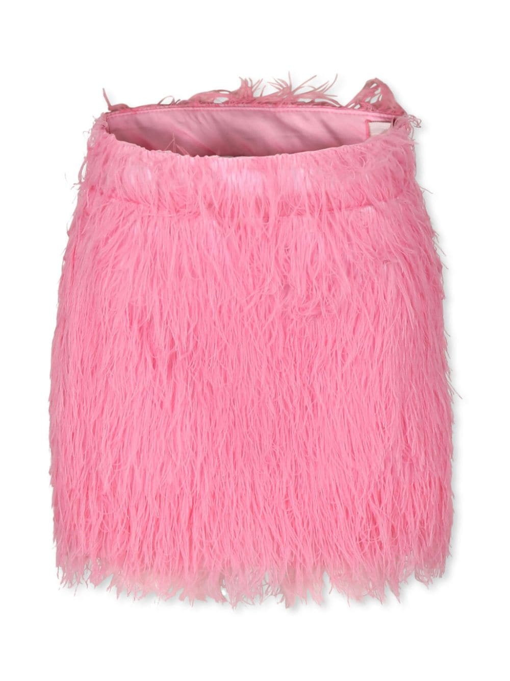 Caroline Bosmans faux-shearling skirt - Pink