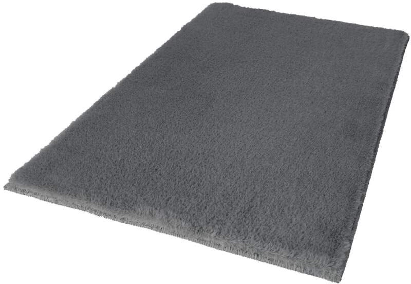 Carpet City Badematte »Topia Mats, Badteppich uni«, rutschhemmend beschichtet, strapazierfähig, Hochflor, Kaninchen Haptik, Polyester, Badezimmerteppich, waschbar von Carpet City