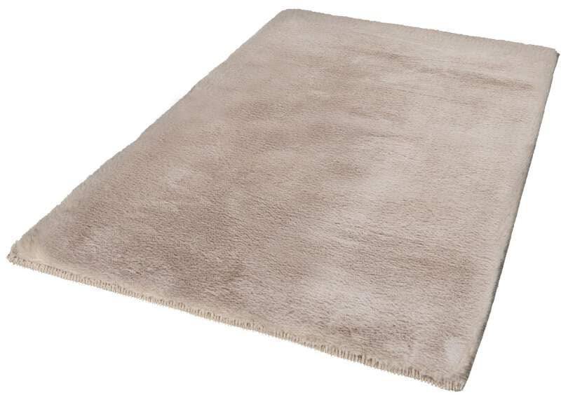 Carpet City Badematte »Topia Mats, Badteppich uni«, rutschhemmend beschichtet, strapazierfähig, Hochflor, Kaninchen Haptik, Polyester, Badezimmerteppich, waschbar von Carpet City