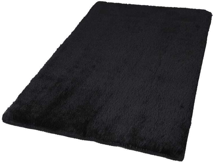 Carpet City Badematte »Topia Mats, Badteppich uni«, Höhe 14 mm, rutschhemmend beschichtet, strapazierfähig, Hochflor, Kaninchen Haptik, Polyester, Badezimmerteppich, waschbar von Carpet City