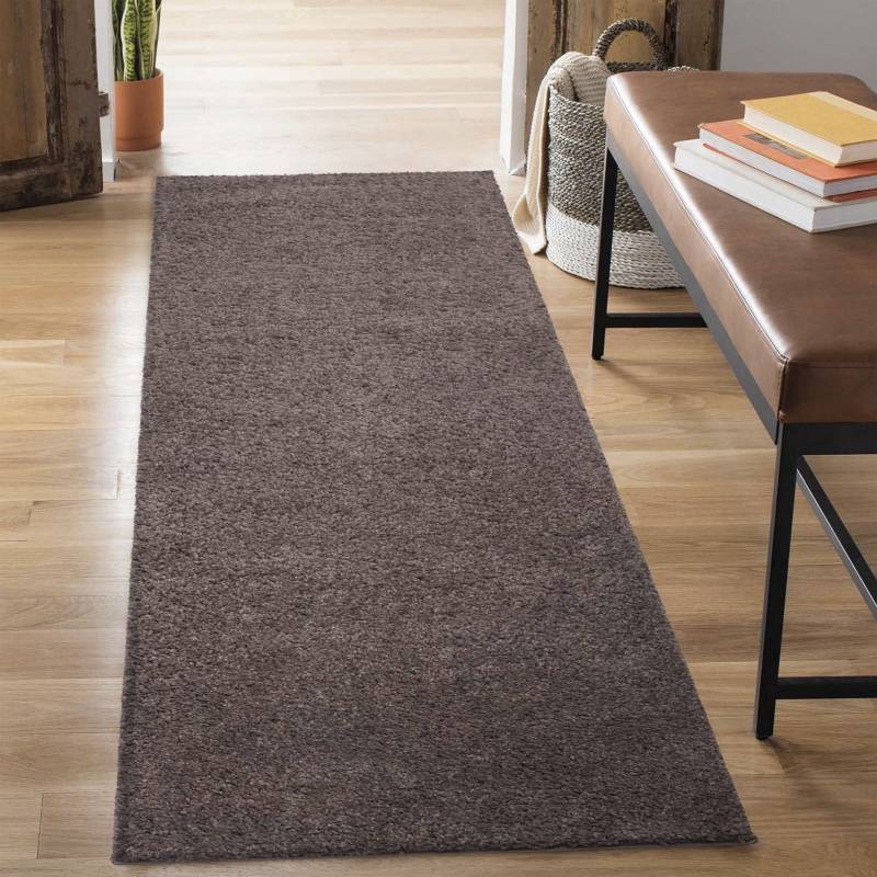 Carpet City Hochflor-Läufer »City Shaggy«, rechteckig, 30 mm Höhe, Teppich Einfarbig Uni, besonders flauschig-weich von Carpet City