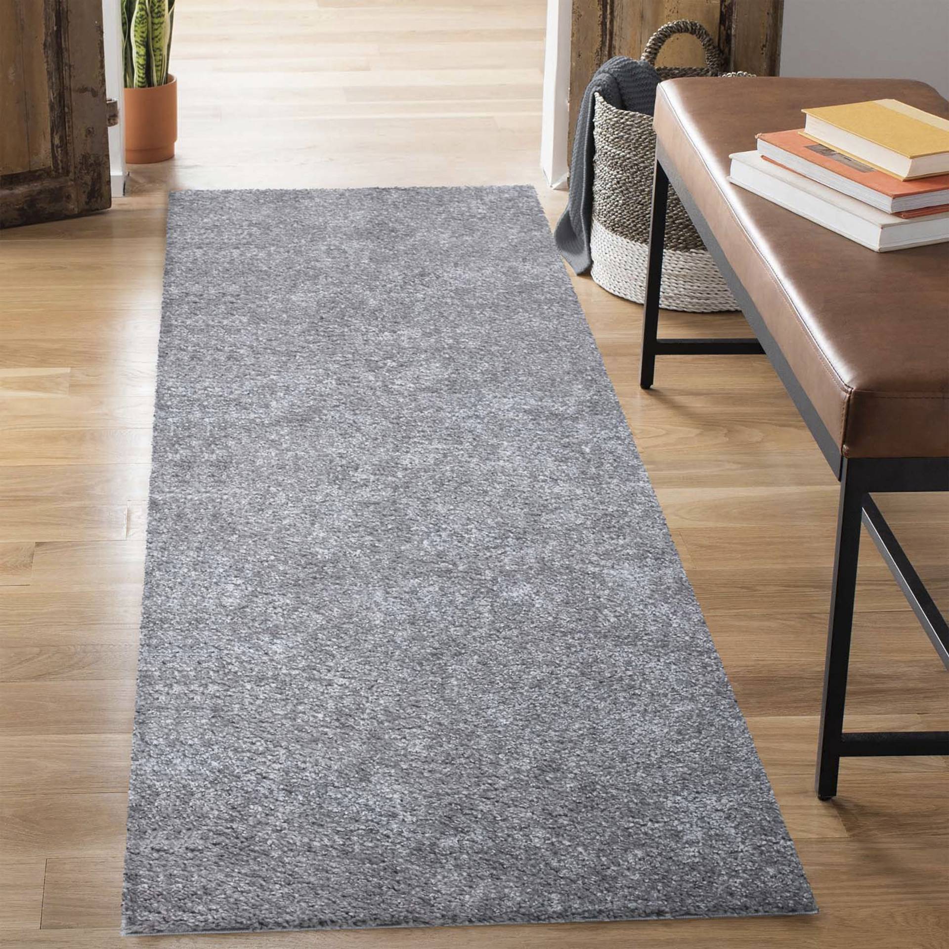 Carpet City Hochflor-Läufer »City Shaggy«, rechteckig, 30 mm Höhe, Teppich Einfarbig Uni, besonders flauschig-weich von Carpet City