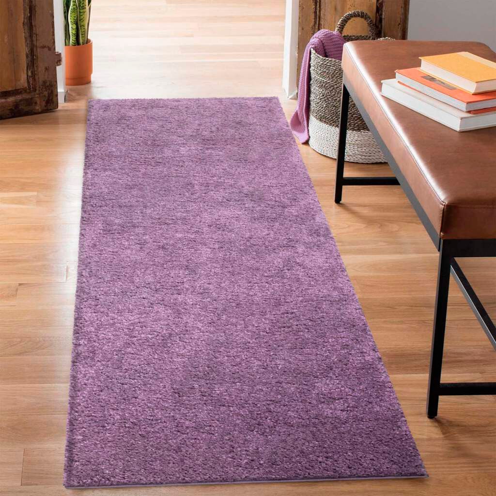 Carpet City Hochflor-Läufer »City Shaggy«, rechteckig, Teppich Einfarbig Uni, besonders flauschig-weich von Carpet City