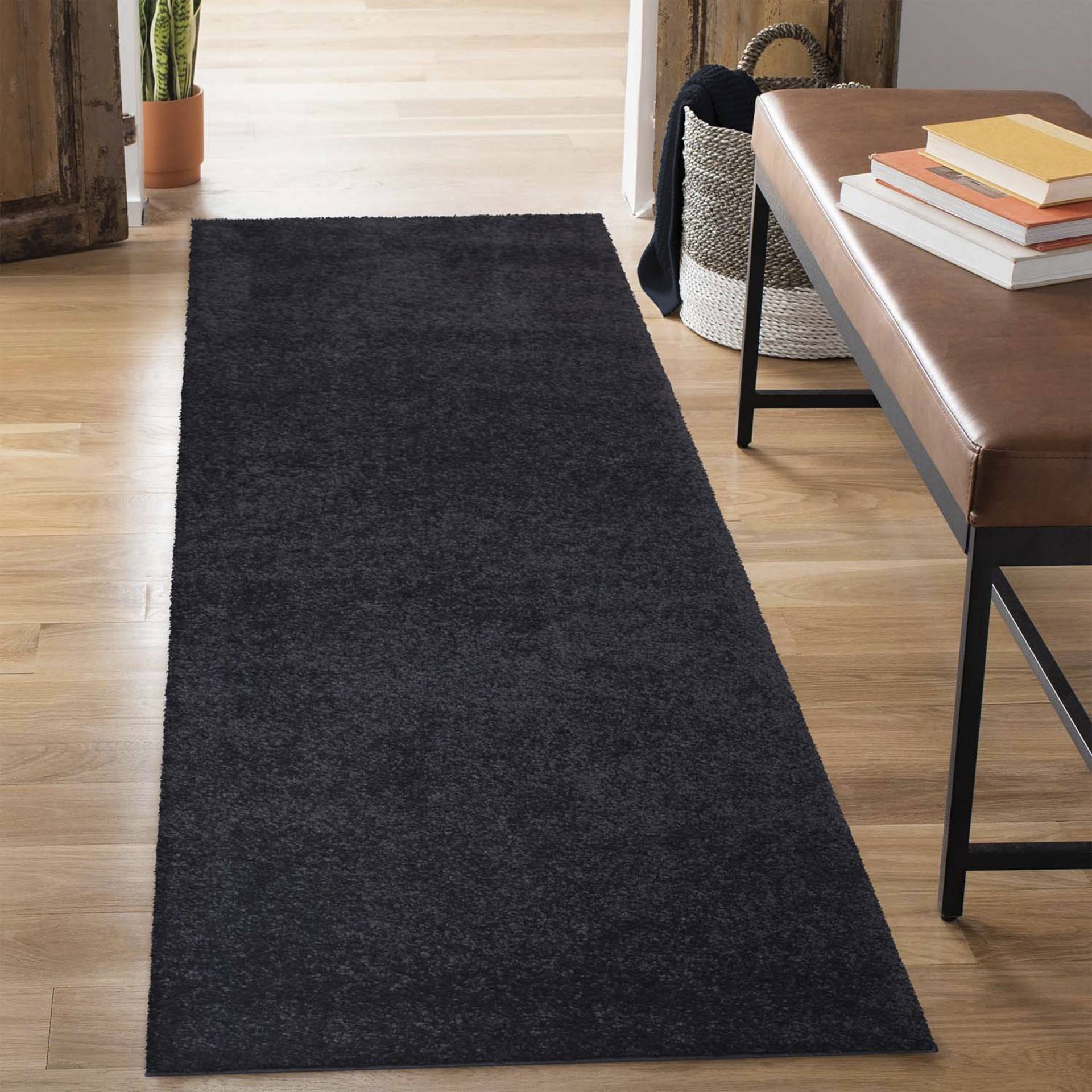 Carpet City Hochflor-Läufer »City Shaggy«, rechteckig, 30 mm Höhe, Teppich Einfarbig Uni, besonders flauschig-weich von Carpet City