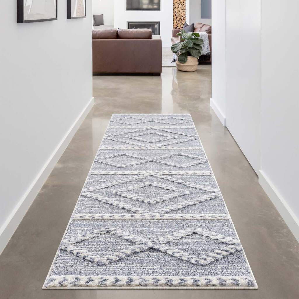 Carpet City Hochflor-Läufer »FOCUS 3022«, rechteckig, 20 mm Höhe, Boho-Teppich, besonders weich, 3D-Effekt von Carpet City