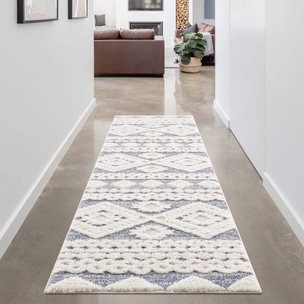 Carpet City Hochflor-Läufer »FOCUS 3005«, rechteckig, 20 mm Höhe, Boho-Teppich, besonders weich, 3D-Effekt von Carpet City