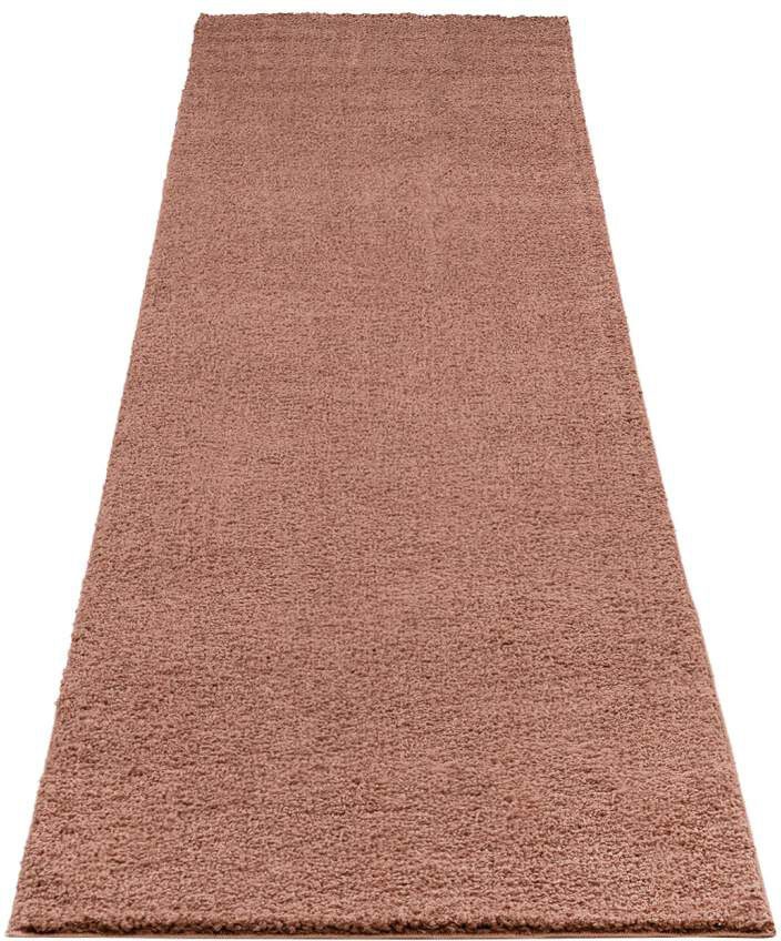 Carpet City Hochflor-Läufer »Plainy«, rechteckig, Shaggy Polyester Teppich, besonders weich, Uni-Farben von Carpet City