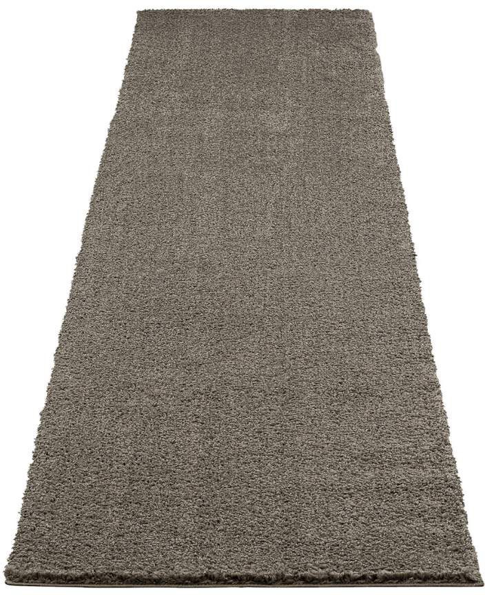 Carpet City Hochflor-Läufer »Plainy«, rechteckig, Shaggy Polyester Teppich, besonders weich, Uni-Farben von Carpet City