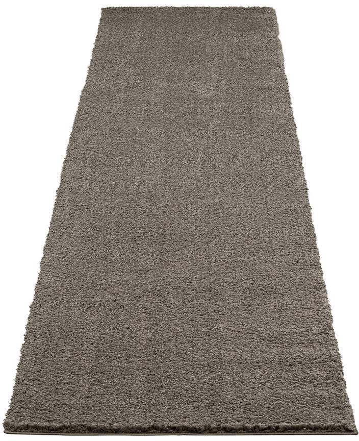 Carpet City Hochflor-Läufer »Plainy«, rechteckig, 30 mm Höhe, Shaggy Polyester Teppich, besonders weich, Uni-Farben von Carpet City