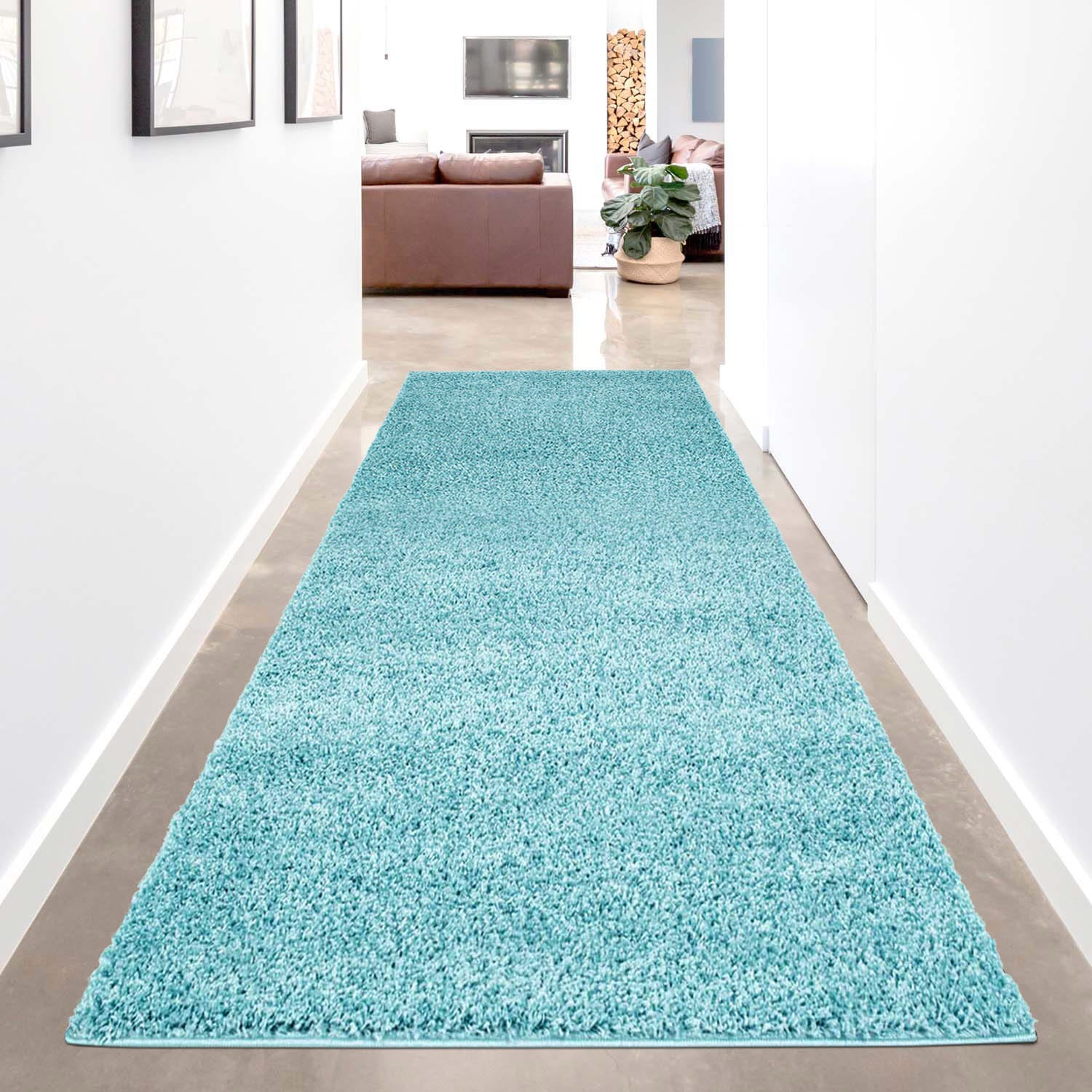 Carpet City Hochflor-Läufer »Shaggi uni 500«, rechteckig, 30 mm Höhe, Shaggy-Teppich, Uni Farben, ideal für Flur & Diele, Langflor, Weich von Carpet City