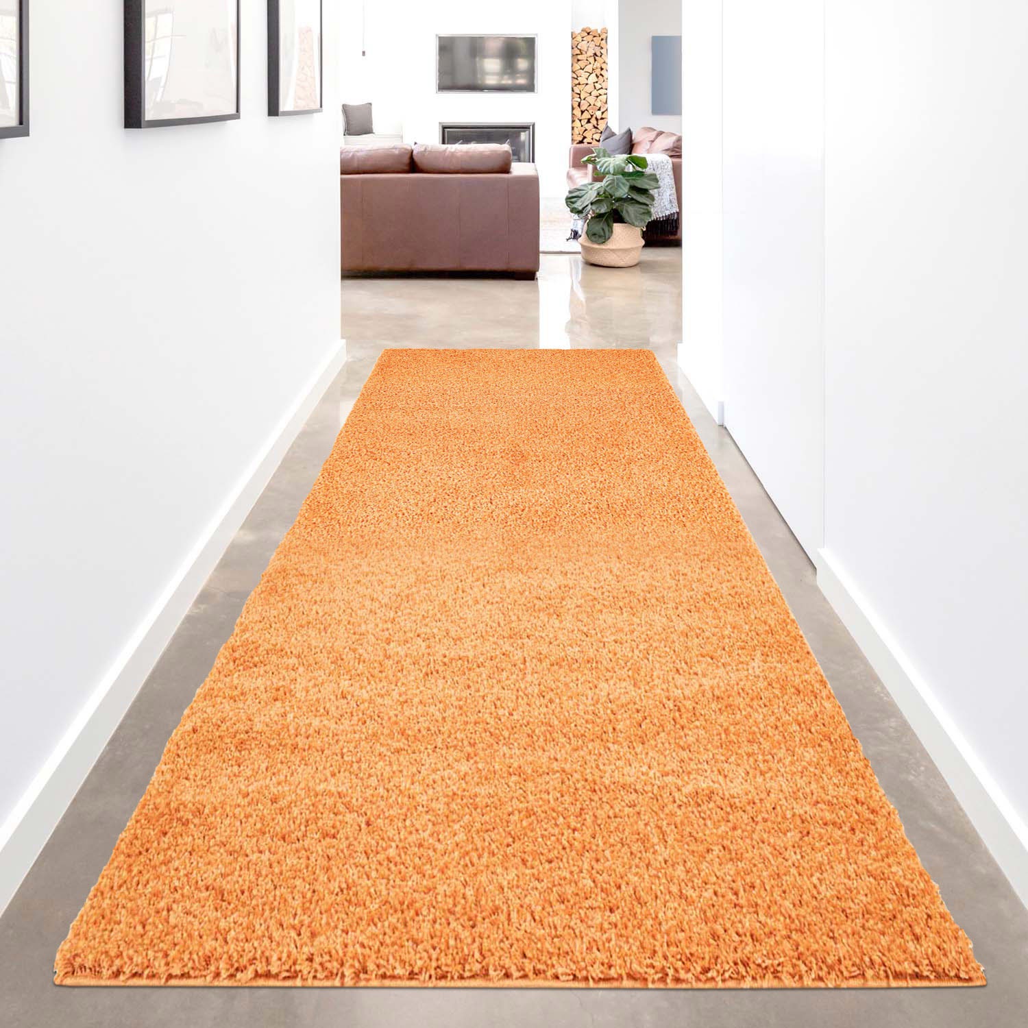 Carpet City Hochflor-Läufer »Shaggi uni 500«, rechteckig, Shaggy-Teppich, Uni Farben, ideal für Flur & Diele, Langflor, Weich von Carpet City