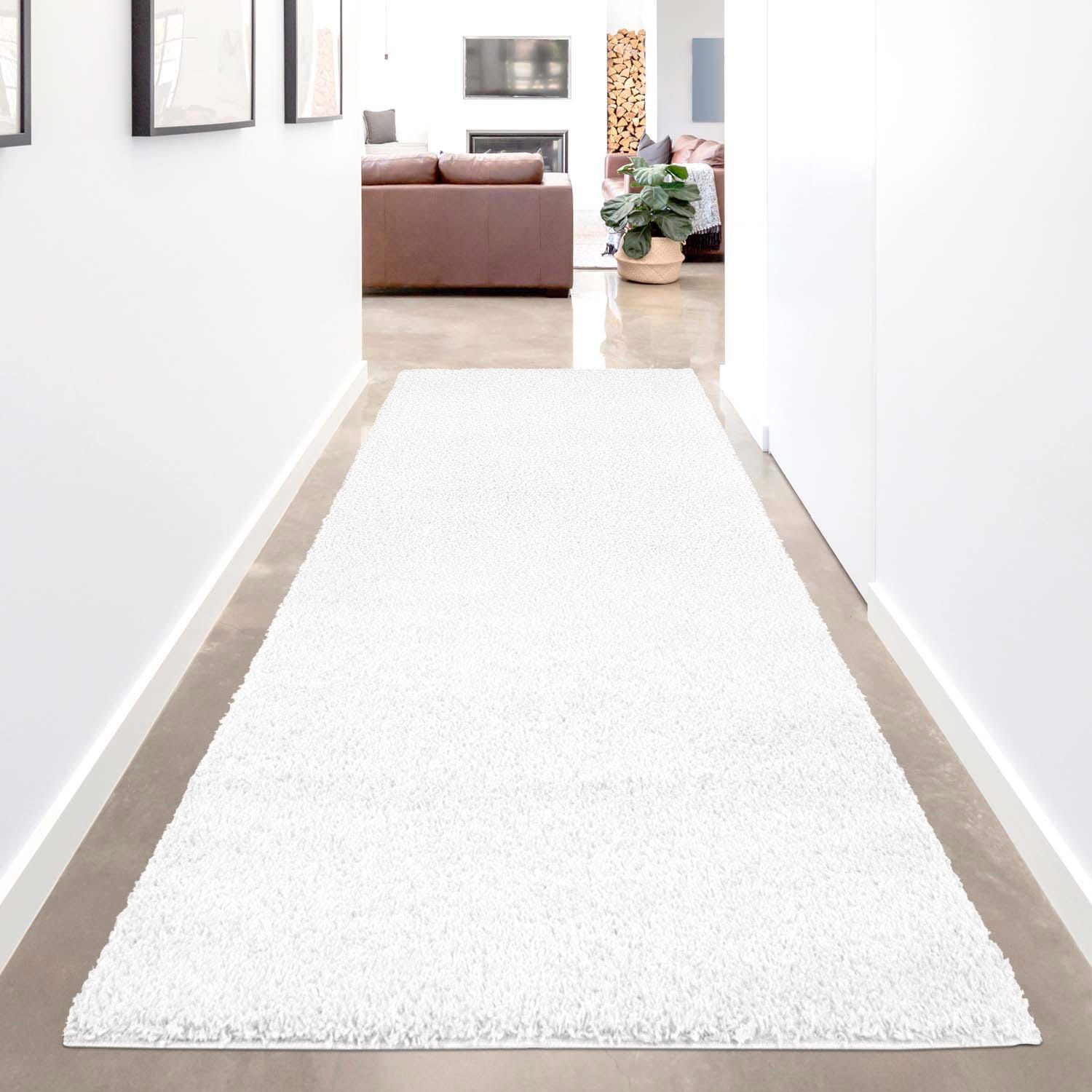 Carpet City Hochflor-Läufer »Shaggi uni 500«, rechteckig, 30 mm Höhe, Shaggy-Teppich, Uni Farben, ideal für Flur & Diele, Langflor, Weich von Carpet City