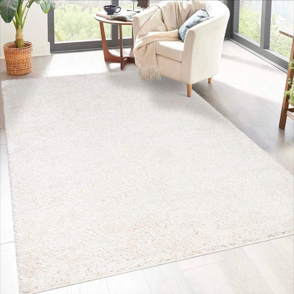 Carpet City Hochflor-Teppich »City Shaggy«, rechteckig, 30 mm Höhe, Robuster Langflor Teppich uni, besonders flauschig weich von Carpet City