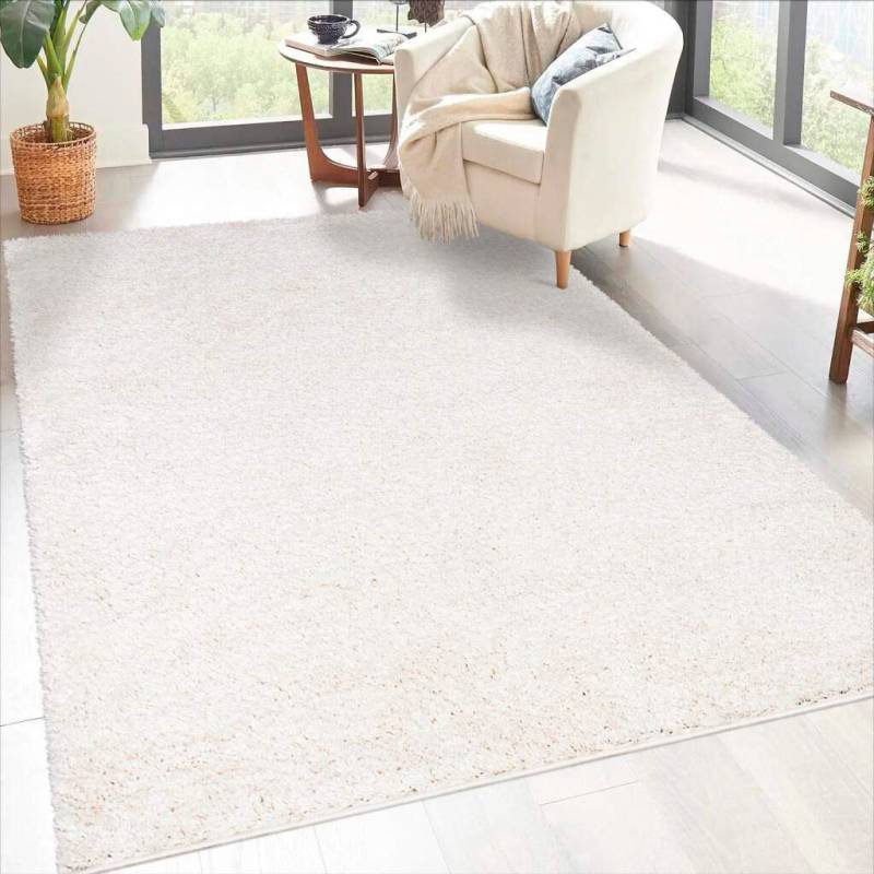 Carpet City Hochflor-Teppich »City Shaggy«, rechteckig, Robuster Langflor Teppich uni, besonders flauschig weich von Carpet City