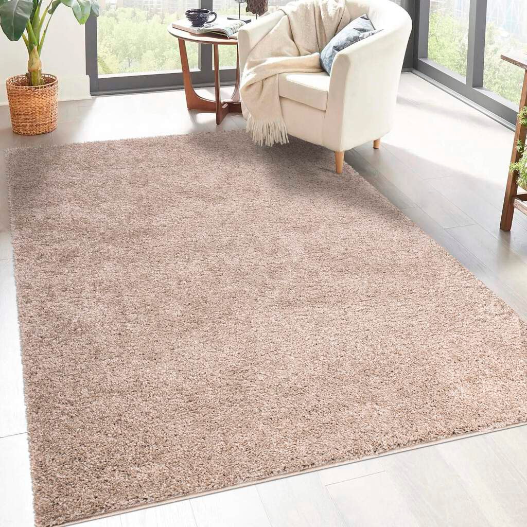 Carpet City Hochflor-Teppich »City Shaggy«, rechteckig, 30 mm Höhe, Robuster Langflor Teppich uni, besonders flauschig weich von Carpet City