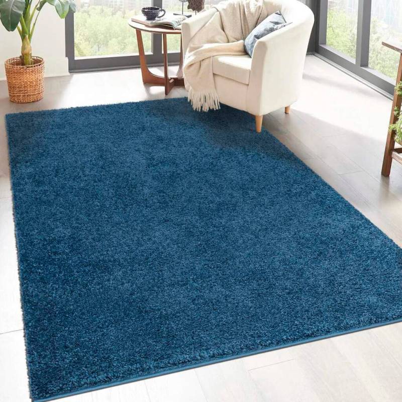 Carpet City Hochflor-Teppich »City Shaggy«, rechteckig, 30 mm Höhe, Robuster Langflor Teppich uni, besonders flauschig weich von Carpet City