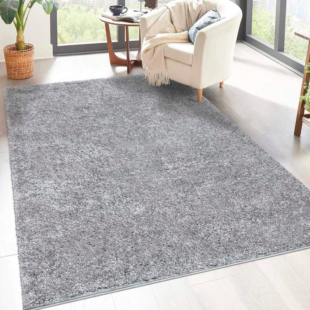 Carpet City Hochflor-Teppich »City Shaggy«, rechteckig, Robuster Langflor Teppich uni, besonders flauschig weich von Carpet City