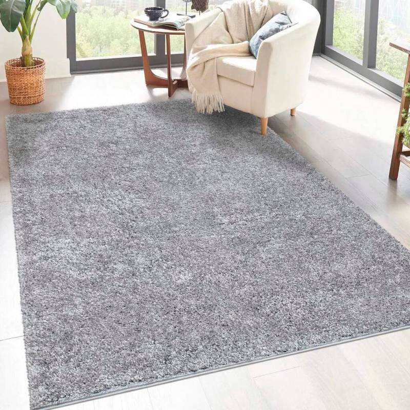 Carpet City Hochflor-Teppich »City Shaggy«, rechteckig, 30 mm Höhe, Robuster Langflor Teppich uni, besonders flauschig weich von Carpet City