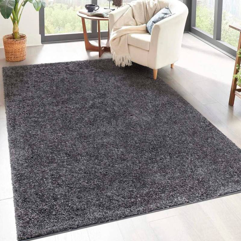 Carpet City Hochflor-Teppich »City Shaggy«, rechteckig, Robuster Langflor Teppich uni, besonders flauschig weich von Carpet City