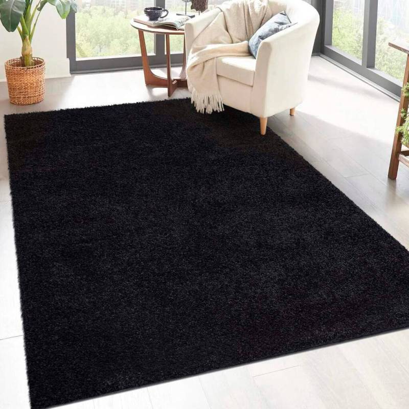 Carpet City Hochflor-Teppich »City Shaggy«, rechteckig, Robuster Langflor Teppich uni, besonders flauschig weich von Carpet City