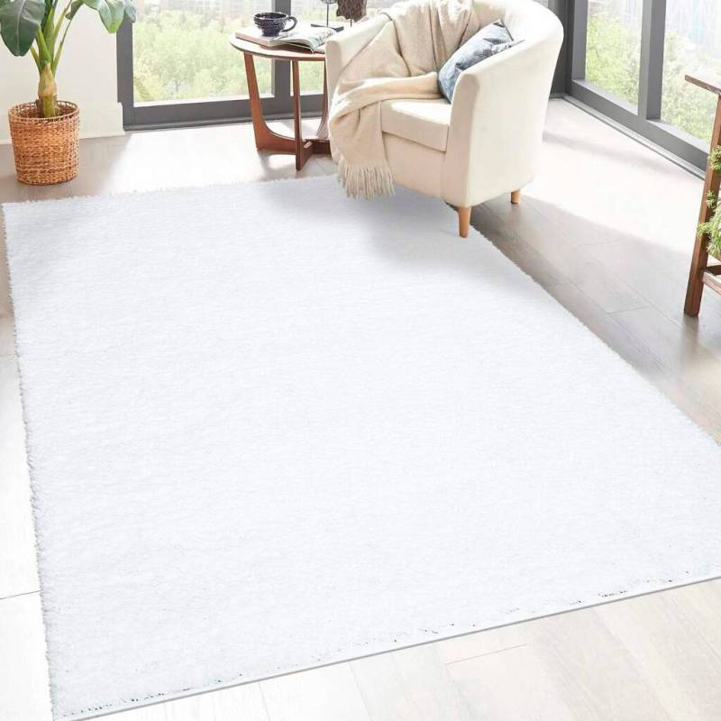 Carpet City Hochflor-Teppich »City Shaggy«, rechteckig, Robuster Langflor Teppich uni, besonders flauschig weich von Carpet City