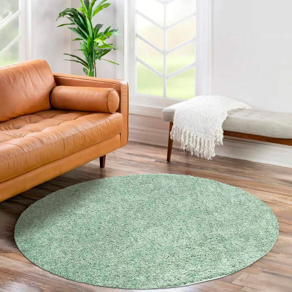 Carpet City Hochflor-Teppich »City Shaggy«, rund, 30 mm Höhe, Teppich Einfarbig Uni, besonders flauschig-weich von Carpet City