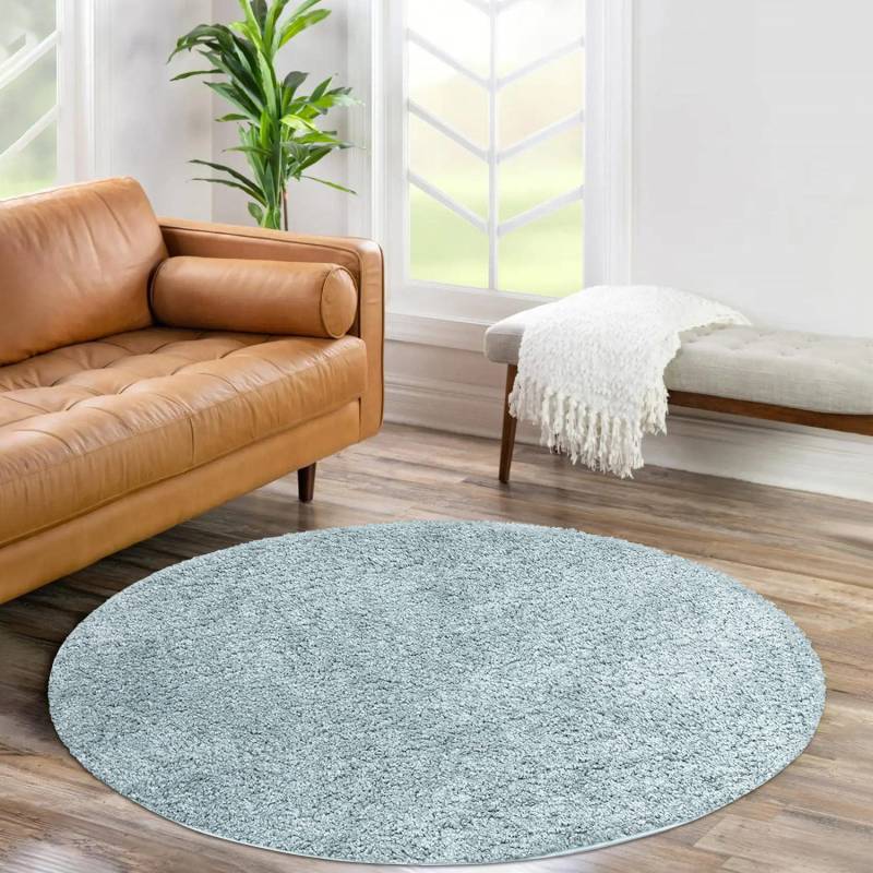 Carpet City Hochflor-Teppich »City Shaggy«, rund, Teppich Einfarbig Uni, besonders flauschig-weich von Carpet City