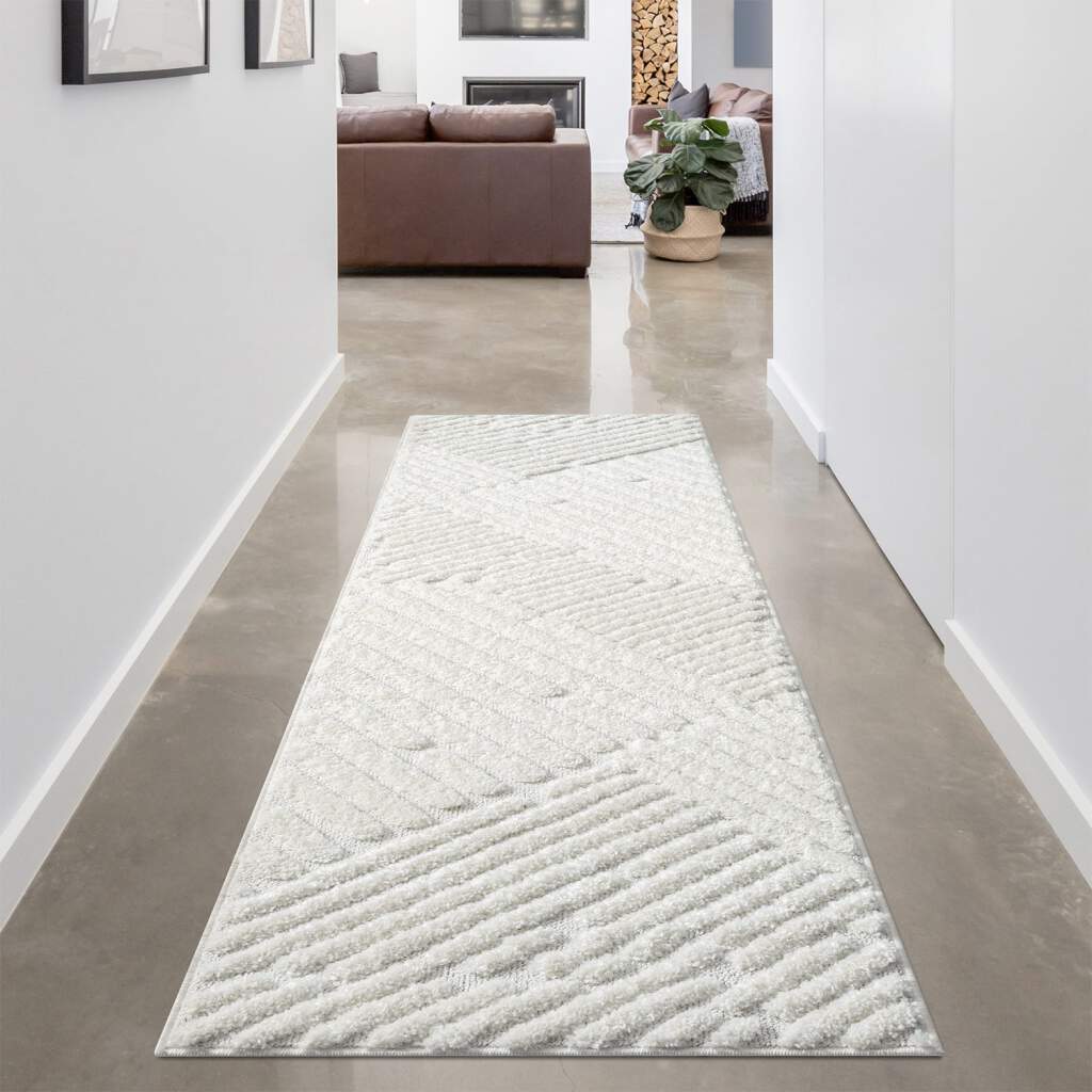 Carpet City Hochflor-Teppich »FOCUS749«, rechteckig, Boho-Teppich, Hochtief-Muster/ 3D-Effekt, für Wohnzimmer, Schlafzimmer von Carpet City