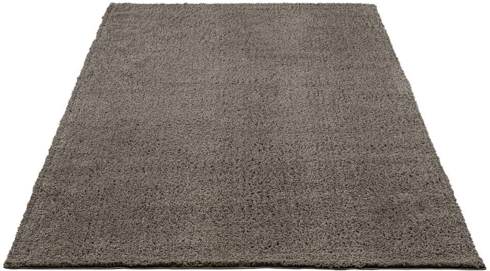 Carpet City Hochflor-Teppich »Plainy«, rechteckig, Shaggy Polyester Teppich, besonders weich, Uni-Farben von Carpet City