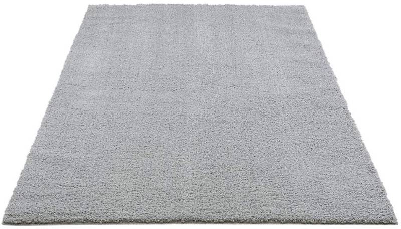 Carpet City Hochflor-Teppich »Plainy«, rechteckig, 30 mm Höhe, Shaggy Polyester Teppich, besonders weich, Uni-Farben von Carpet City