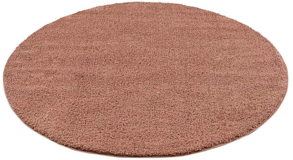 Carpet City Hochflor-Teppich »Plainy«, rund, Shaggy Polyester Teppich, besonders weich, Uni Farben von Carpet City