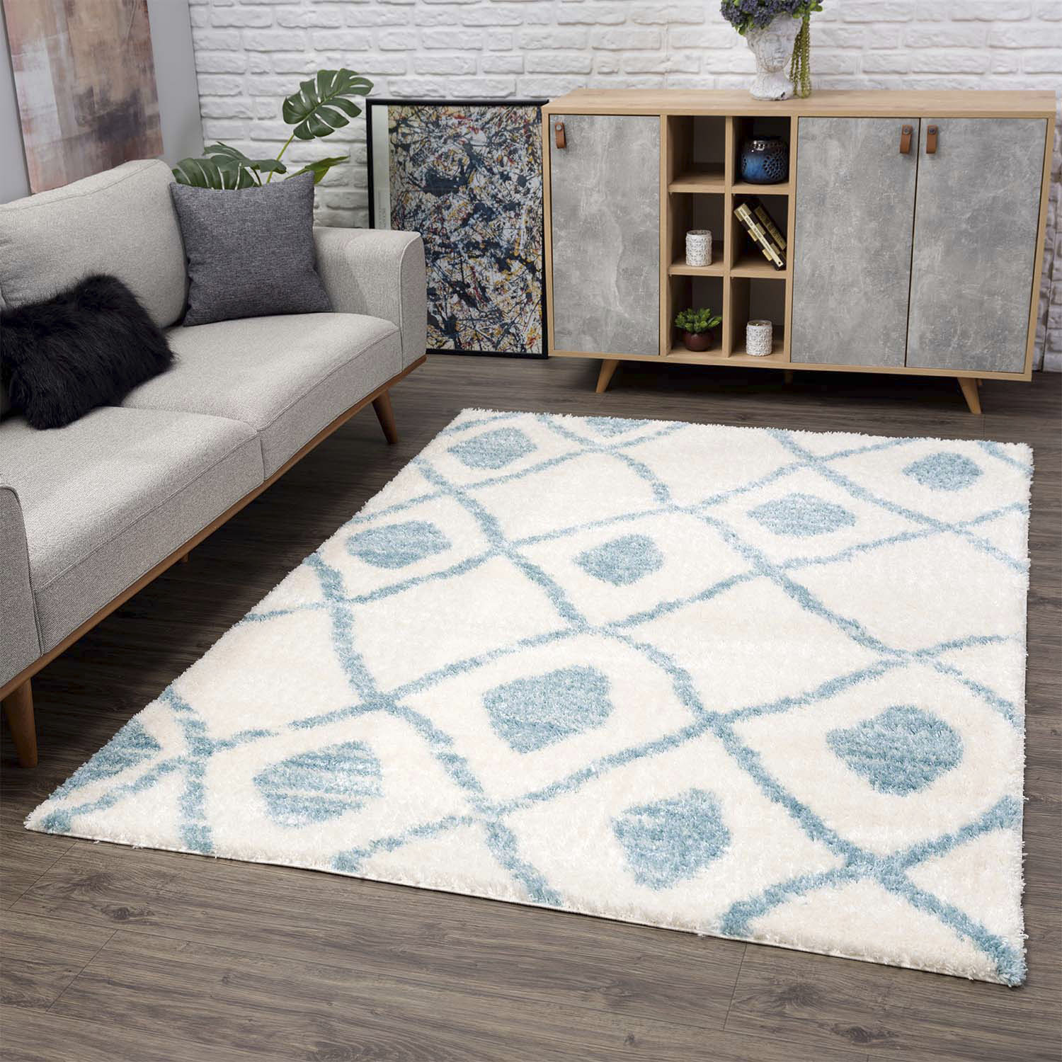 Carpet City Hochflor-Teppich »Pulpy 563«, rechteckig, 30 mm Höhe, besonders weich, Ethno Look, ideal für Wohnzimmer & Schlafzimmer Carpet City Hochflor-Teppich »Pulpy 563«, rechteckig, 30 mm Höhe, besonders weich, Ethno Look, ideal für Wohnzimmer & Schlafzimmer von Carpet City