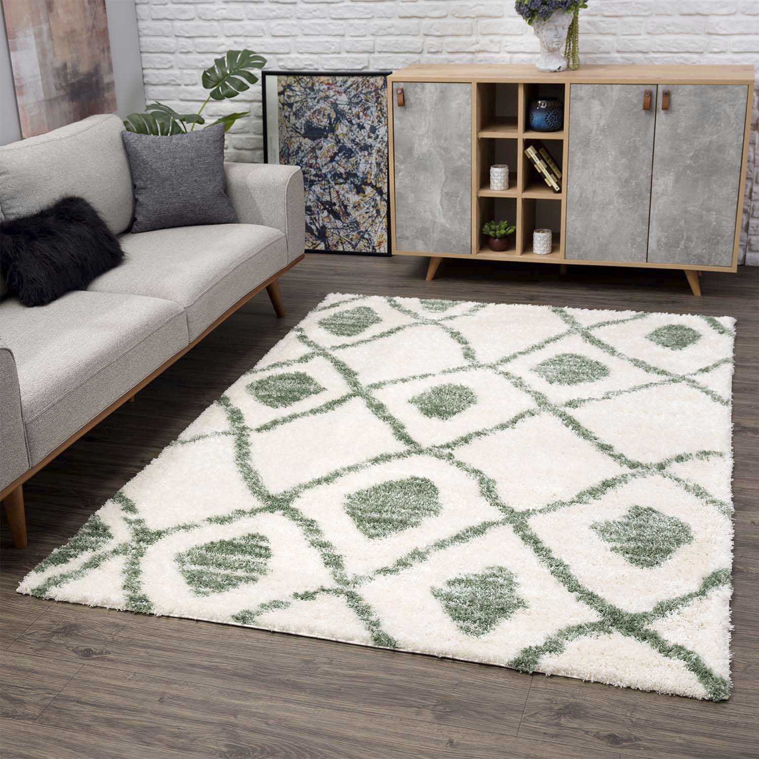 Carpet City Hochflor-Teppich »Pulpy 563«, rechteckig, 30 mm Höhe, besonders weich, Ethno Look, ideal für Wohnzimmer & Schlafzimmer Carpet City Hochflor-Teppich »Pulpy 563«, rechteckig, 30 mm Höhe, besonders weich, Ethno Look, ideal für Wohnzimmer & Schlafzimmer von Carpet City