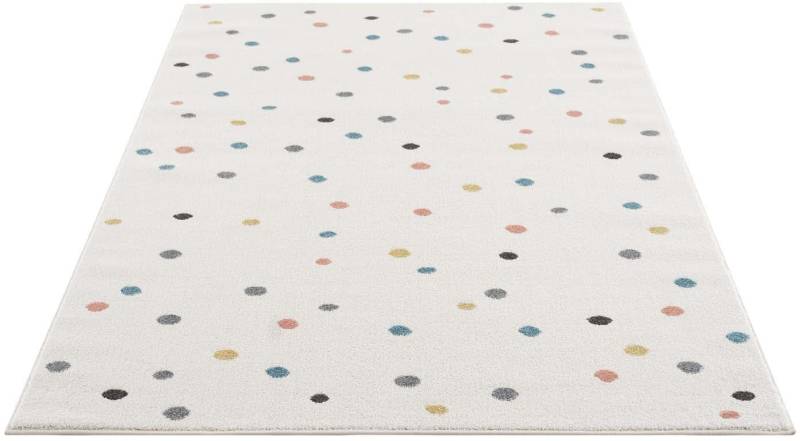 Carpet City Kinderteppich »Anime9396«, rechteckig, Spielteppich, Bunte Punkte, Weicher Flor, Pflegeleicht, Kinderzimmer von Carpet City