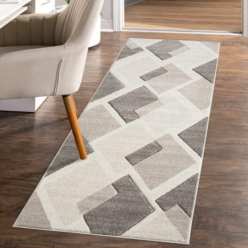 Carpet City Läufer »BONITO7167«, rechteckig, 11 mm Höhe, Flachflor, Hochtief-Muster/ 3D-Effekt, Geo-Muster, für Wohnzimmer von Carpet City