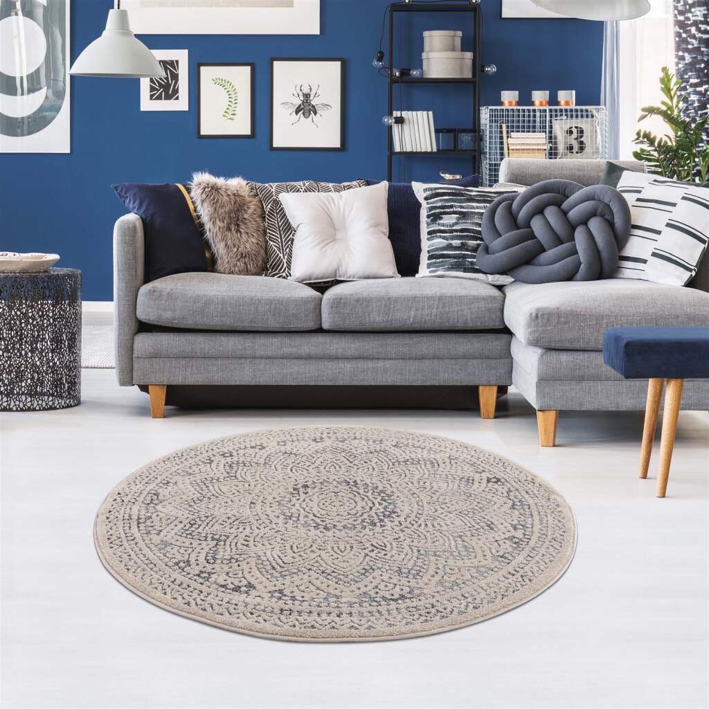 Carpet City Teppich »Art 1652«, rund, 7 mm Höhe, Kurzflor, Ornamenten-Muster, Boho & Mandala Stil Carpet City Teppich »Art 1652«, rund, 7 mm Höhe, Kurzflor, Ornamenten-Muster, Boho & Mandala Stil von Carpet City