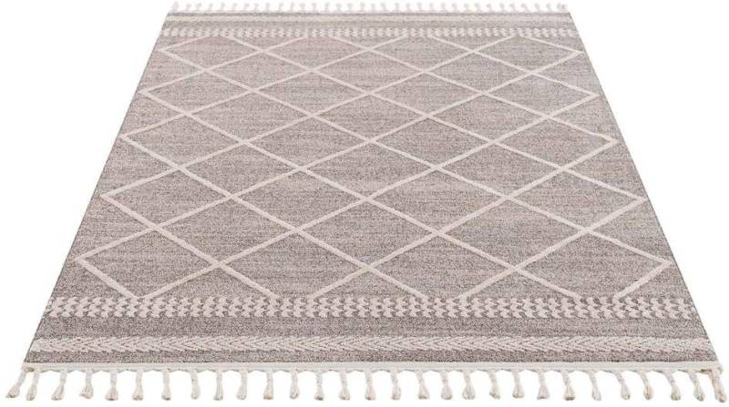 Carpet City Teppich »Art 2645«, rechteckig, Kurzflor, mit Kettfäden, Rauten-Optik von Carpet City