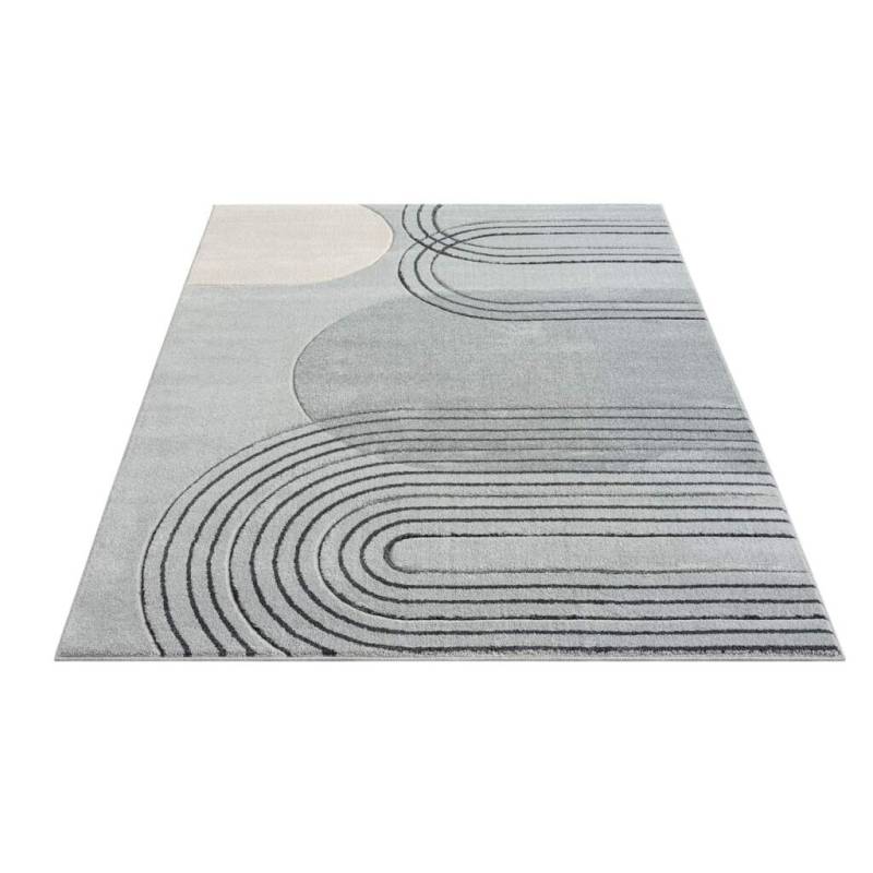 Carpet City Teppich »BONITO7157«, rechteckig, 11 mm Höhe, Flachflor, Hochtief-Muster/ 3D-Effekt, Geo-Muster, für Wohnzimmer von Carpet City