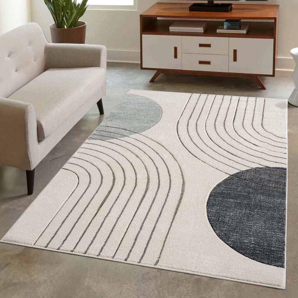 Carpet City Teppich »BONITO7170«, rechteckig, 11 mm Höhe, Flachflor, Hochtief-Muster/ 3D-Effekt, Geo-Muster, für Wohnzimmer von Carpet City