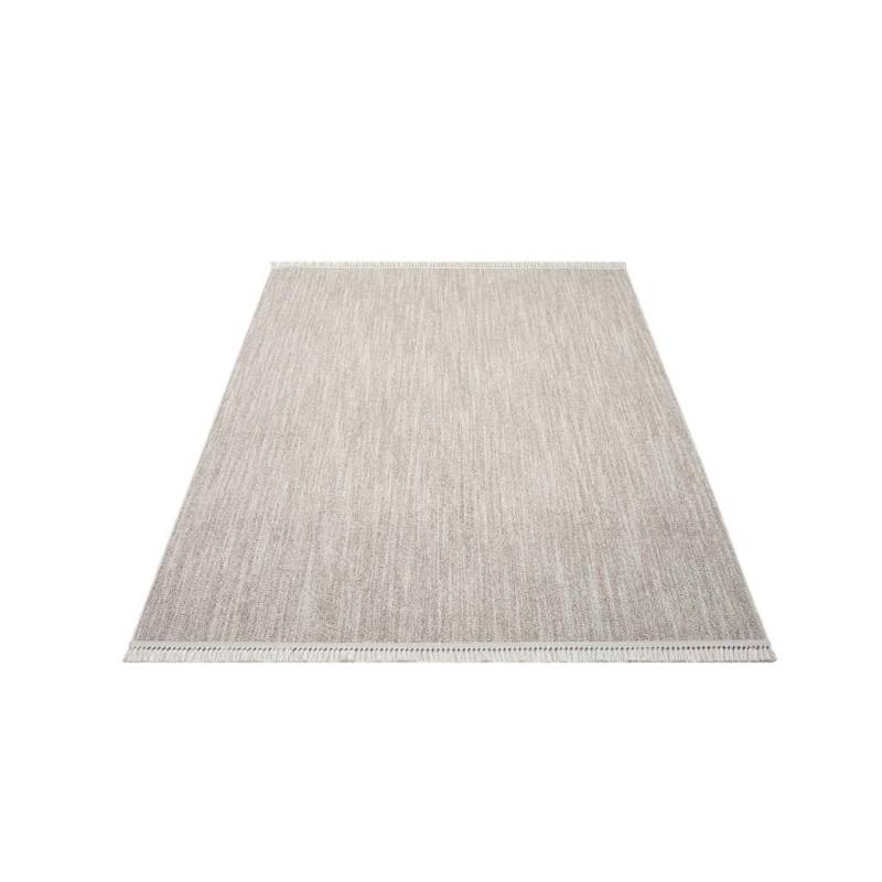 Carpet City Teppich »CLASICO 0052«, rechteckig, Kurzflor, Fransen, Meliert, Boho-Stil, Wohnzimmer von Carpet City