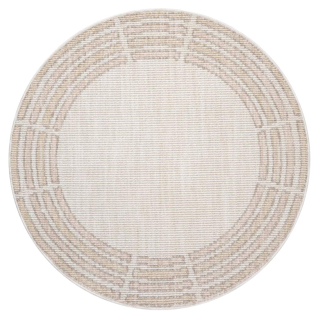 Carpet City Teppich »CLASICO 9068«, rund, 11 mm Höhe, Kurzflor Bordüre, Boho-Stil, Wohnzimmer von Carpet City